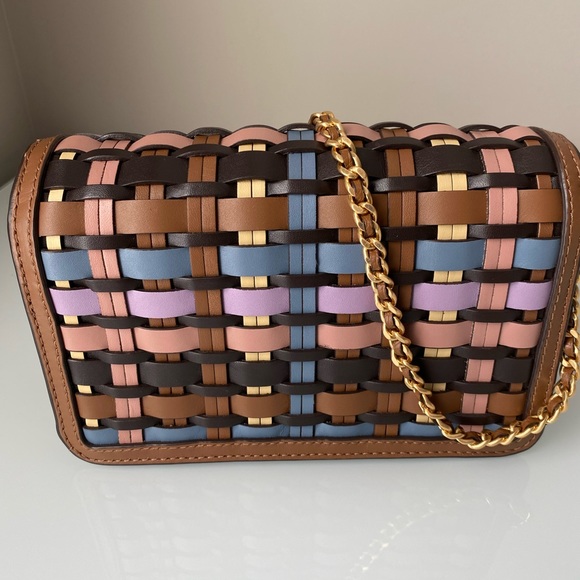 ๐ Tory Burch Britten Woven Convertible Crossbody ๐ - Picture 10 of 13